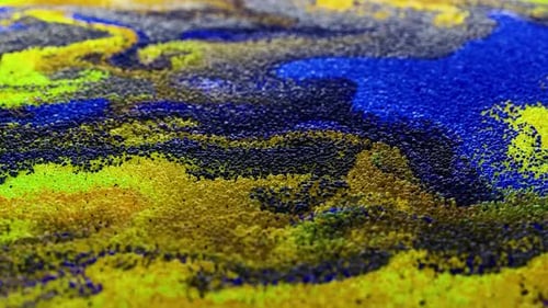 Dynamic Abstract Particle Field Animation Seamless Loop Background