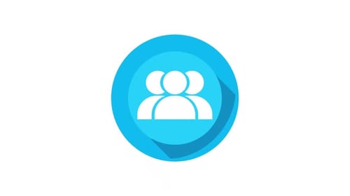 Modern Flat Design People Icon Animation
