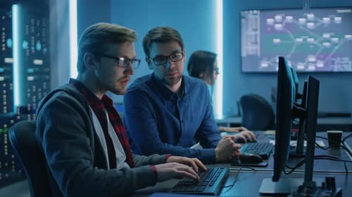 Teamwork in Data Center Control Room