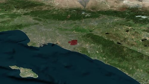 Santa Ana City On World Map 4K