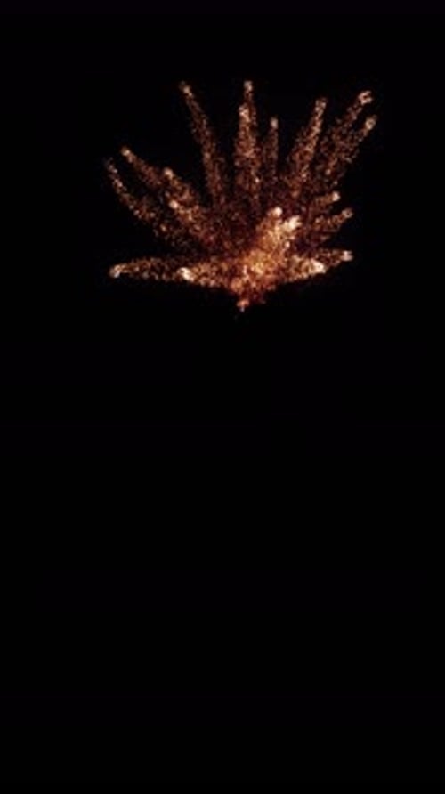 Fiery Particle Burst Explosion Element