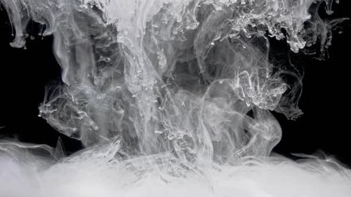 Encre blanche sur fond noir