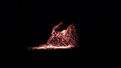 Dynamic Sparkling Particle Burst Reveal