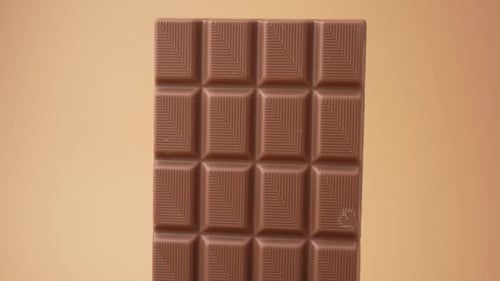 Close Up of a Solid Chocolate Bar