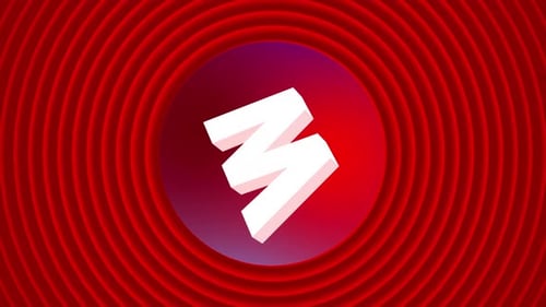 Alphabet latter logo W animation