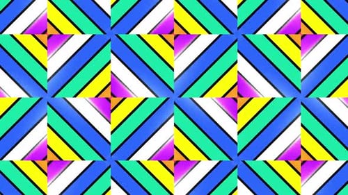 Vibrant Abstract Geometric Pattern Loop