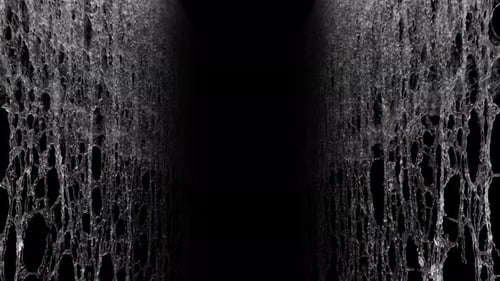 Fluid Water Stream Transition Tunnel Effect