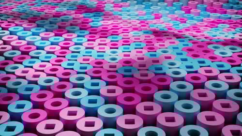 Dynamic Abstract Geometric Wave Motion Background