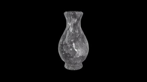 Elegant Gray Marble Vase