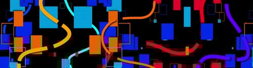 Vibrant Abstract Dynamic Geometric Shapes Background Loop