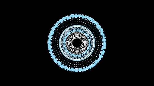Futuristic Digital HUD Circle Animation