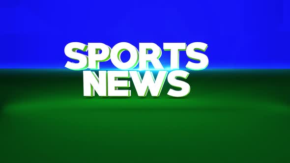 3D Sports News Title Reveal with Abstract Geometric Animation ...