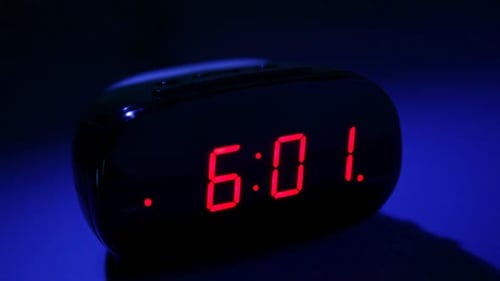 Digital Clock Timelapse Running Out