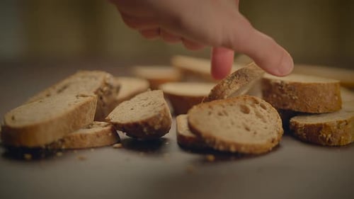 Bakery Concept of Homemade Breads Loaf Pastry Food Background