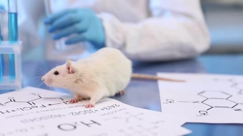 Albino Rat Studies Chemical Compound in Lab