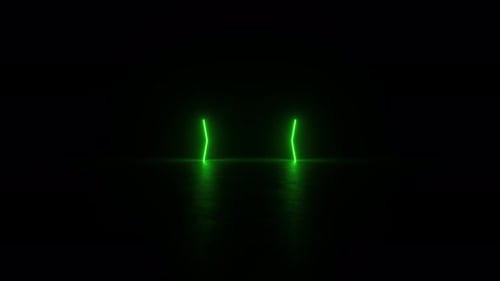 Glowing Green Lights