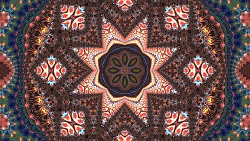 Ethnic Ornament Background 4K