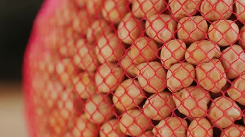 Chickpeas Close Up Food Background Chickpeas Texture Macro Raw Cereal Healthy Food