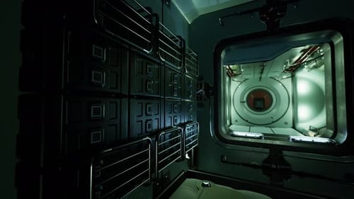 Space Station Interior in Space