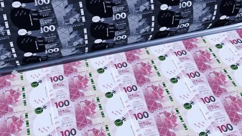 Printing 100 Hong Kong Dollar Banknotes 4