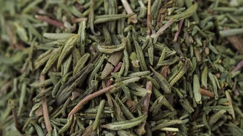 Dried herbs aromatic rosemary leaf