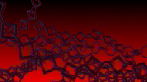 Red Chain dark motion Loop