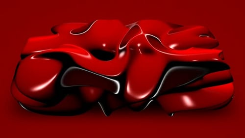 Background with Red Plate of Plasma, Reflection, 3D Render, Exclusive, Unique Design