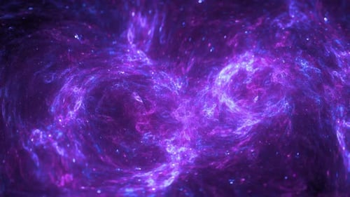 Abstract Purple Nebula Cosmic Background