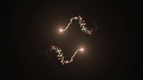 Particules scintillantes Flight Of Gold Bokeh avec canal Alpha