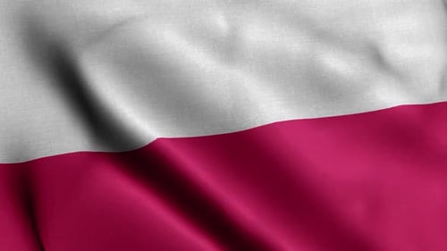 Poland Flag сlose Up