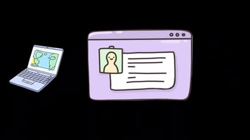 Cartoon Education Student Elements Alpha Channel