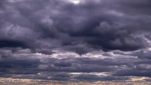 Dramatic Storm Clouds Moving in the Sky Cloud Space Timelapse