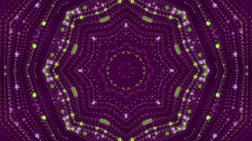 Fond d'animation de kaléidoscope lumineux