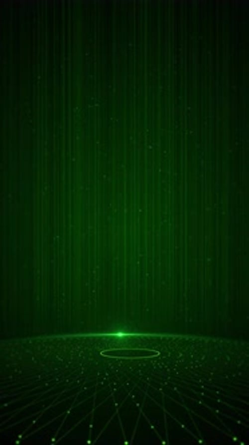 Цифровая высокотехнологичная технология: сцена с синим кругом на портале голограмм Futuristic Elements