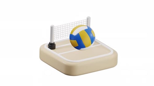 Animation d'icônes 3D Volly
