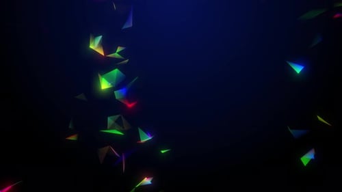 Futuristic Glowing Polygonal Particle Background