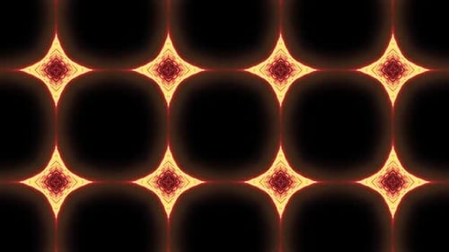 Abstract Fiery Glowing Geometric Pattern Background