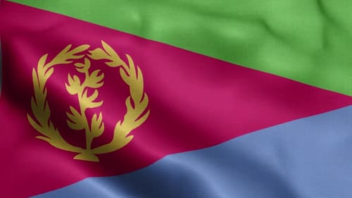 Vorderseite der Flagge von Eritrea