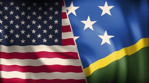 Usa And Solomon Lslands Background Loop
