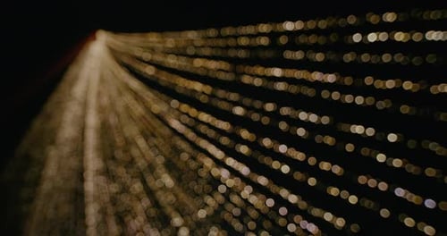 Abstract moving with Christmas lights Glittering bokeh background.