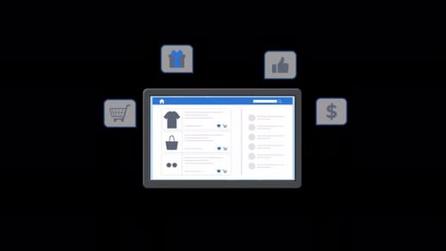 Animated Digital Supermarket Concept Video - Transparent
