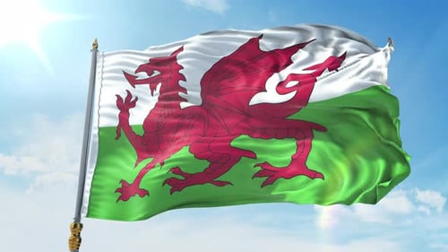 Wales Flag 4K
