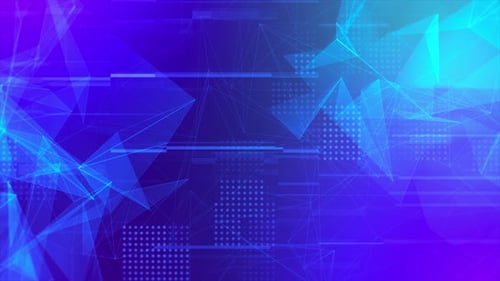 Blue Plexus Technology Digital Background Loop