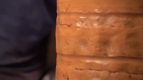 Close up of an Earthenware Container