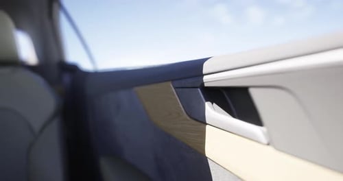 Modern Car Door Panel Handle Reveal Animation