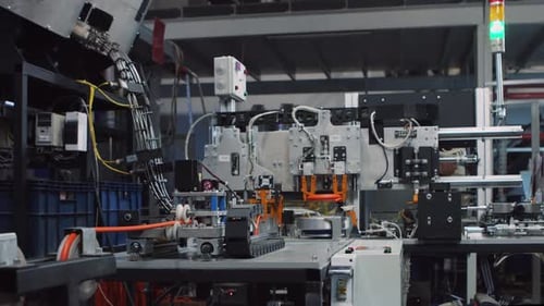 Production of Hose Small Parts Adapters Tips Washer Automatic Factory Line