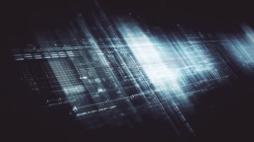 Futuristic Screen Display Data Matrix Simulation Background 11