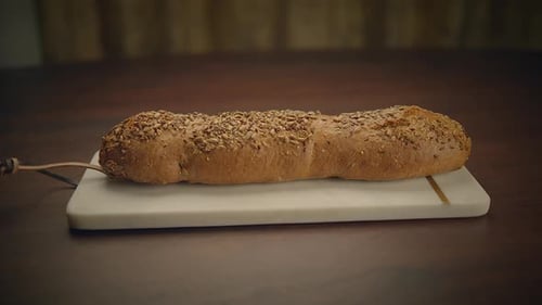 Bakery Concept of Homemade Breads Loaf Pastry Food Background