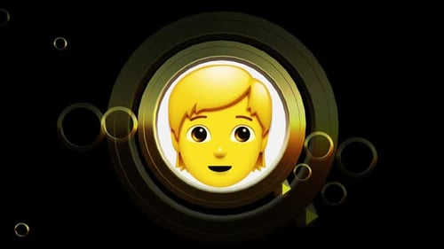 Golden Geometric Rotating Ring Logo Reveal