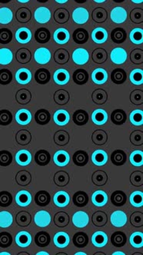 Abstract Geometric Motion Background with Morphing Circles and Squares